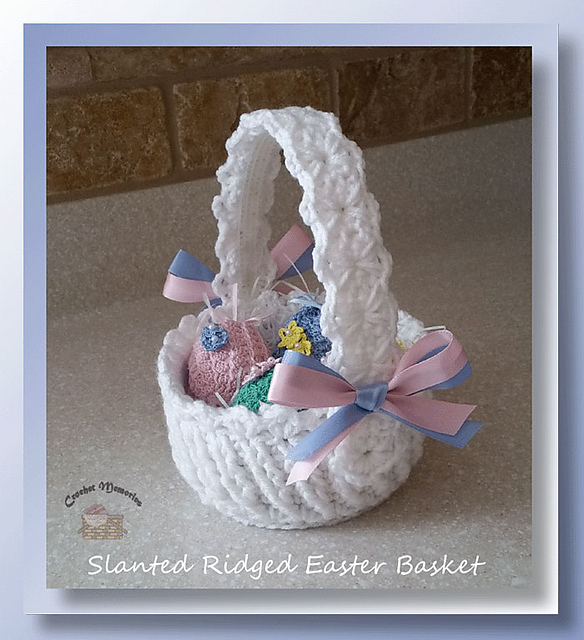 Slanted Ridged Easter Basket