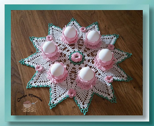 Easter Egg Teacup Doily