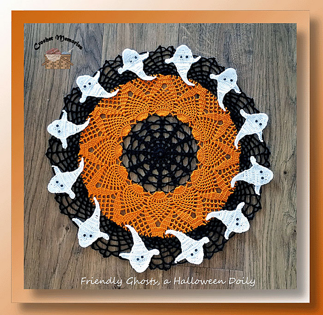 Friendly Ghosts Doily