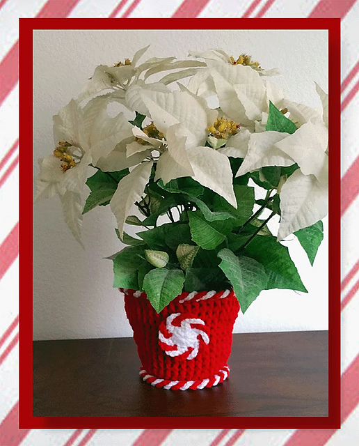 Peppermint Candy Pot Cover