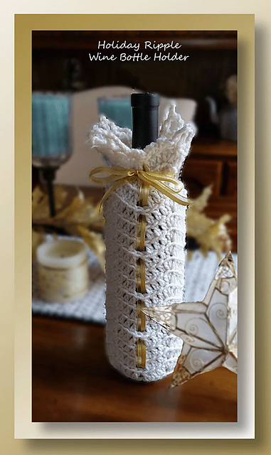 Holiday Ripple Wine Holder
