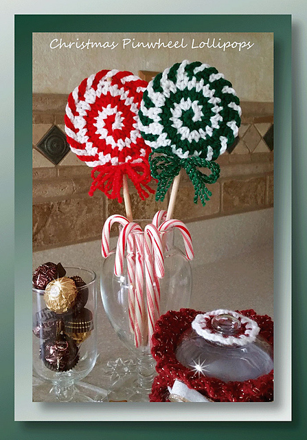 Christmas Pinwheel Lollipops