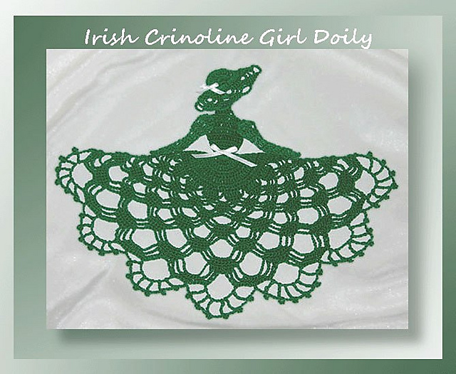 Irish Crinoline Girl Doily (Item # 0487)