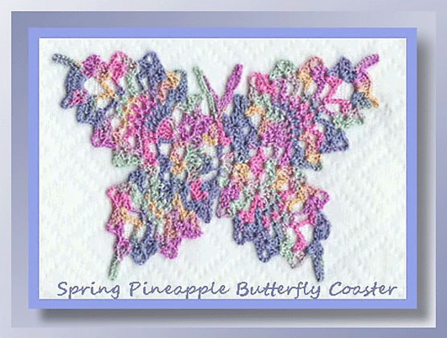 Pineapple Butterfly Coaster
