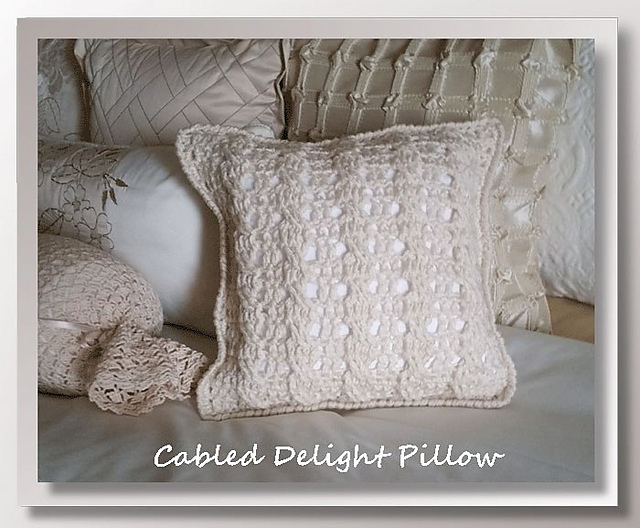 Cabled Delight Pillow