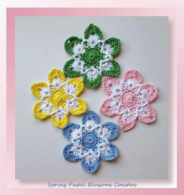 Pastel Blossoms Coasters