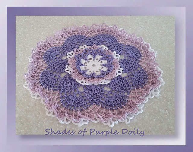 Shades of Purple Doily