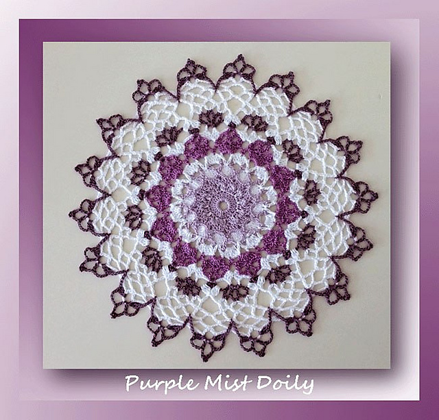 Purple Mist Doily