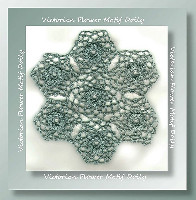 Victorian Flower Motif Doily