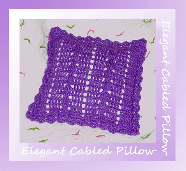 Elegant Cabled Pillow