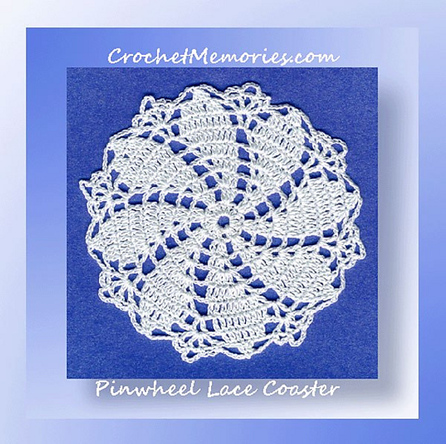 Pinwheel Lace Coaster