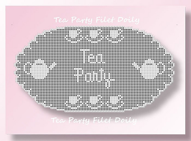 Tea Party Filet Doily