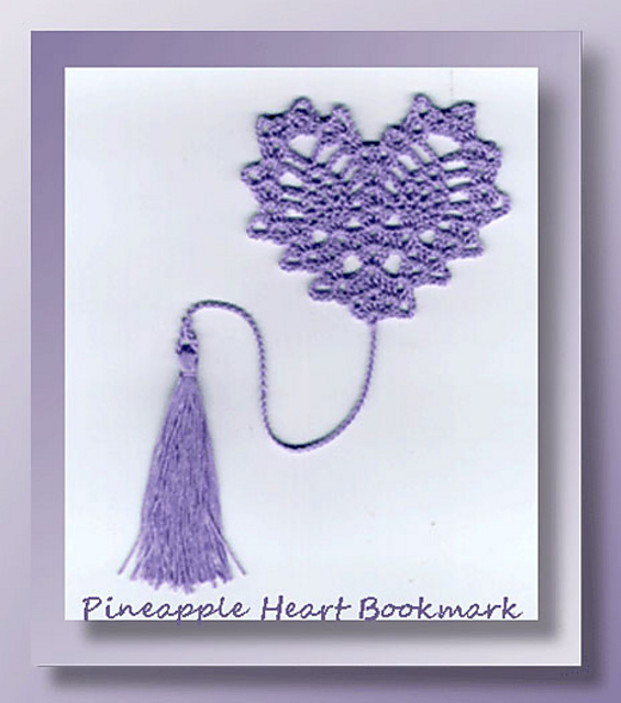 Pineapple Heart Bookmark