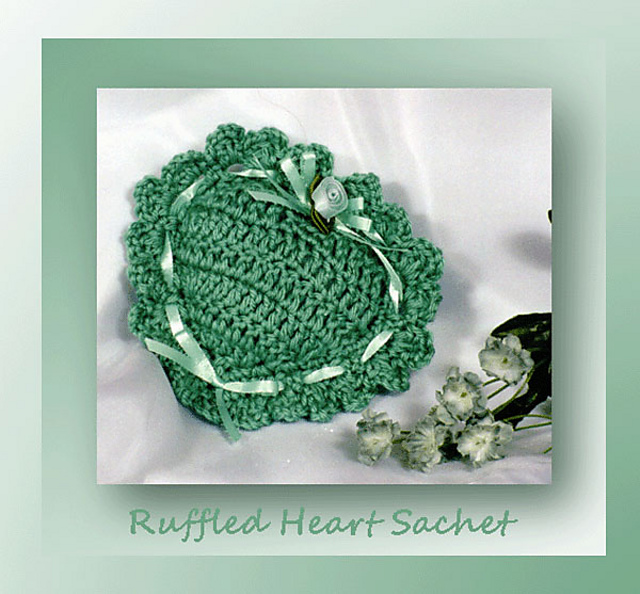 Ruffled Heart Sachet