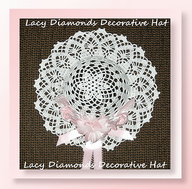 Lacy Diamonds Decorative Hat