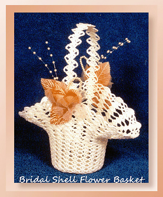 Bridal Shell Flower Basket