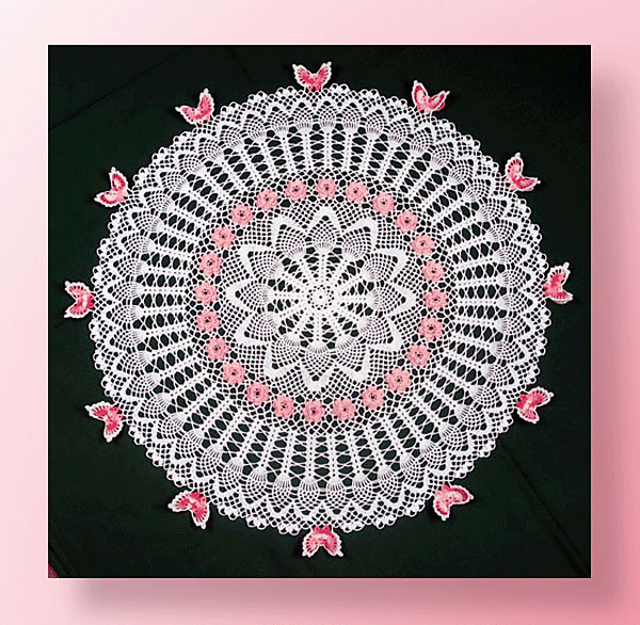 Butterfly Rose Table Topper