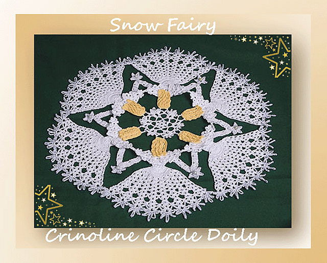 Snow Fairy Crinoline Doily
