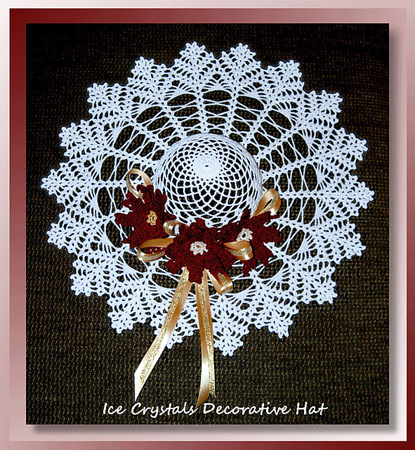 Ice Crystals Decorative Hat