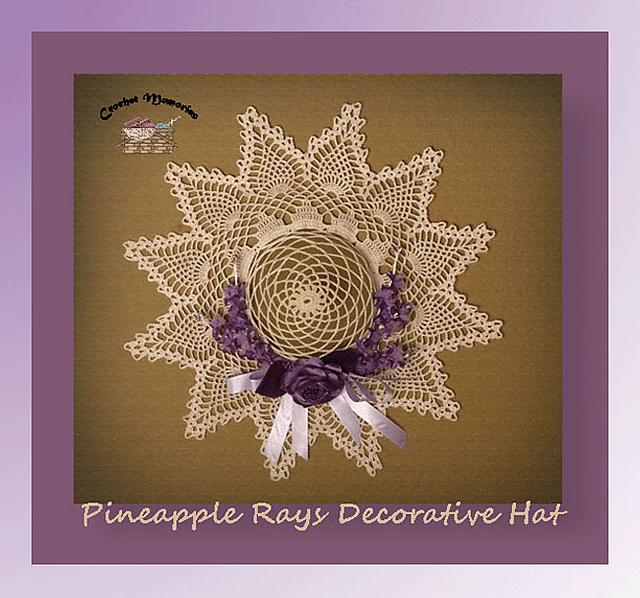 Pineapple Rays Decorative Hat