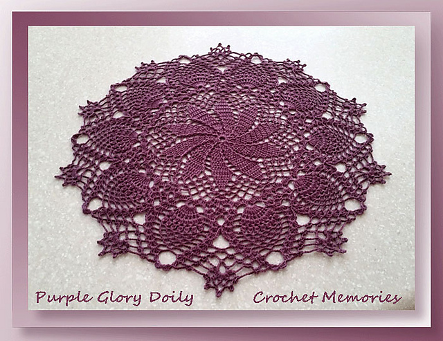 Purple Glory Doily