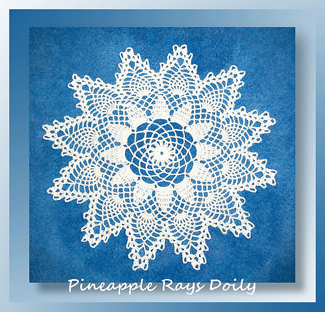 Pineapple Rays Doily