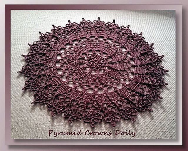 Pyramid Crowns Doily