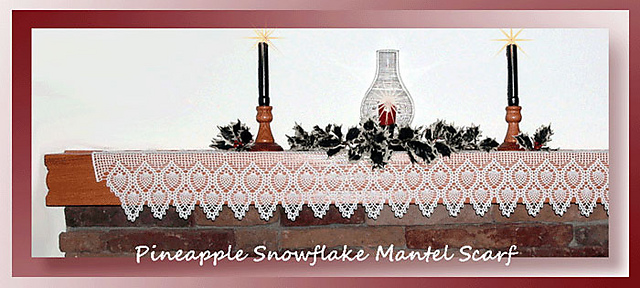 Pineapple Snowflake Scarf