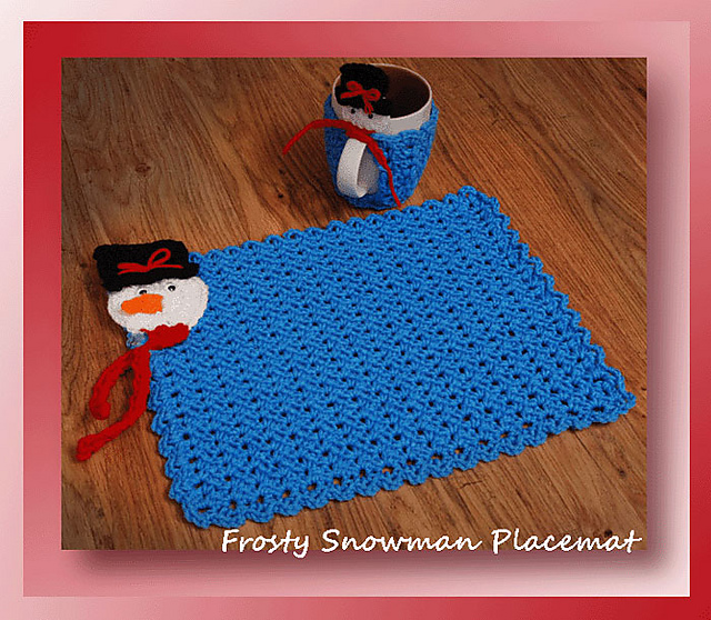 Frosty Snowman Placemat