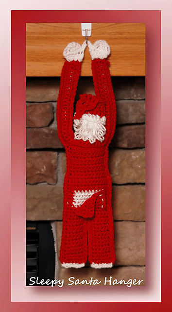 Sleepy Santa Hanger