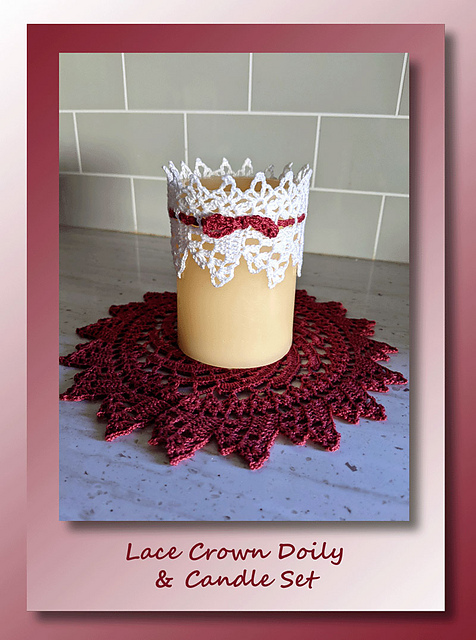 Lace Crown Doily Set