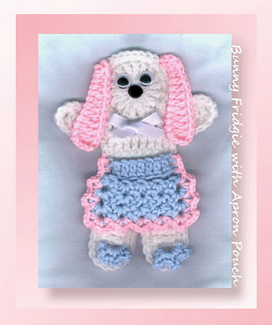 Bunny Fridgie with Apron