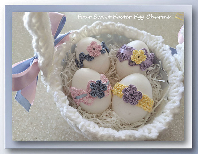 Four Sweet Easter Egg Charms