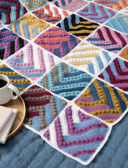 Bobble Chevron Blanket