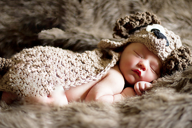 Puppy Hat, Blanket and Diaper Cover