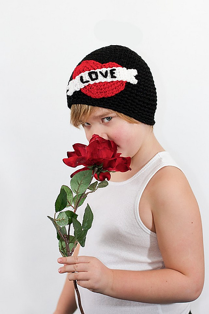 Kids Heart Hat