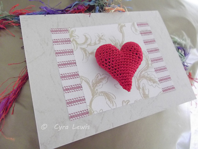 3-D Crochet Heart