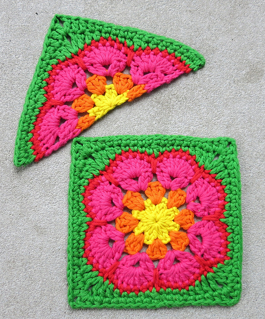 Ravelry: African Flower Square and a Half pattern by Lynne Samaan
