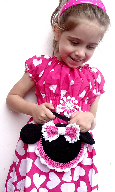 Miss Bow Mouse Purse