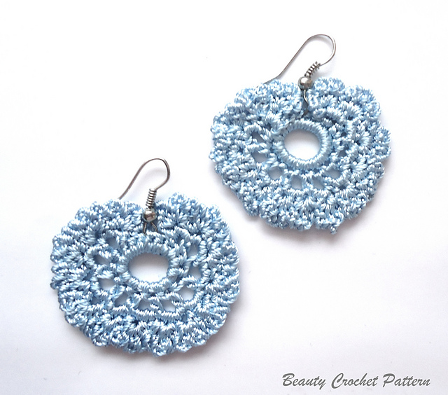 Earrings Blue Light