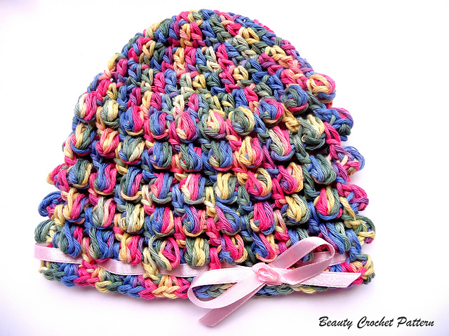 Spring Baby Bobble Hat