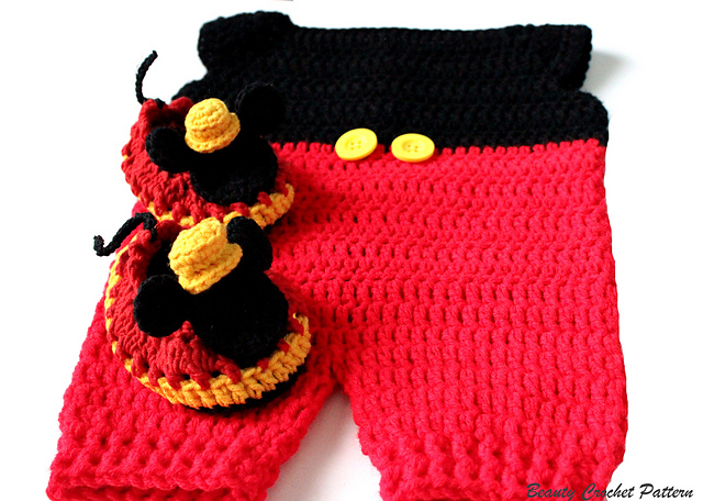 Baby Mickey Romper and Shoes