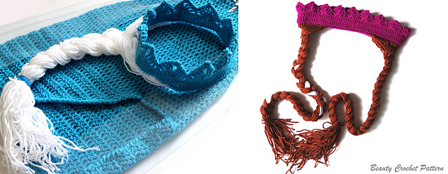 Frozen Elsa and Anna Crowns Wigs