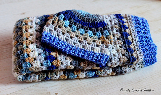 Granny Set Blanket and Hat