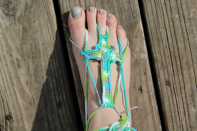 He Walks With Me Barefoot Sandals
