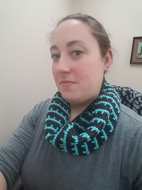 Spiked Tunisian Cowl
