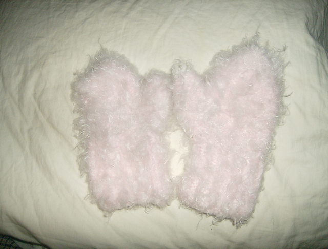 Mittens with Sequins on the Cuffs