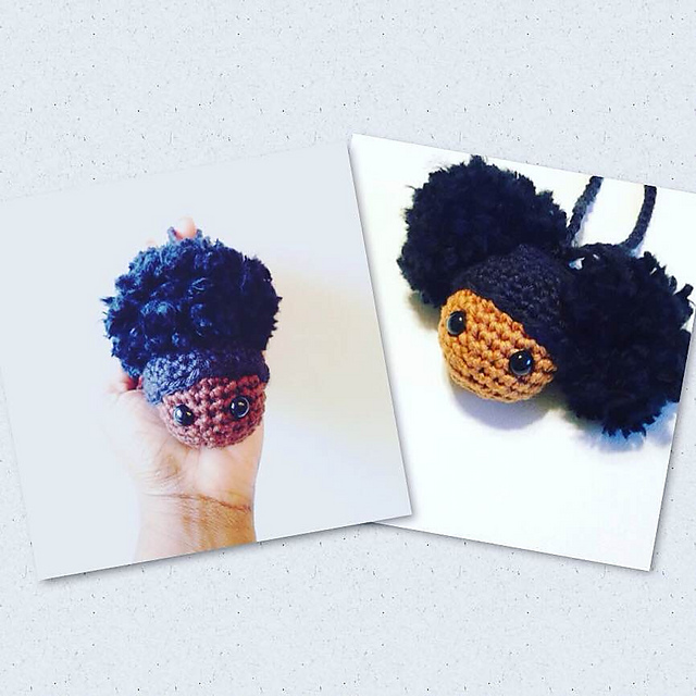 Afro Puff(s) Keychain