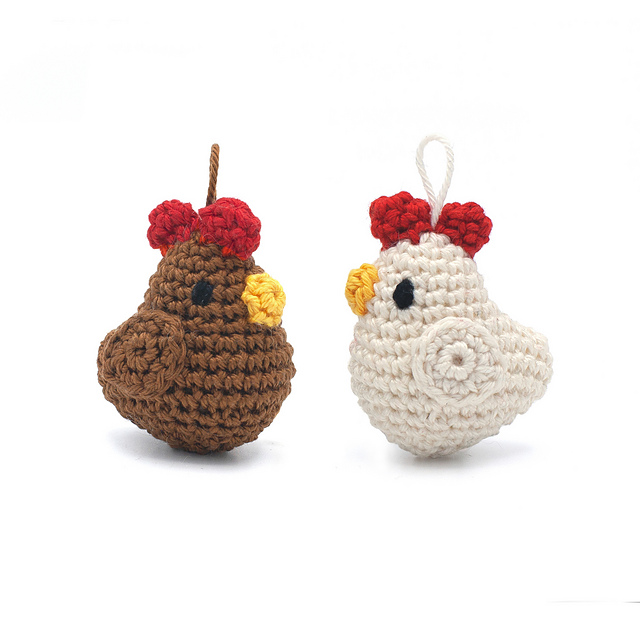 Chicken Amigurumi keychain — foto 2