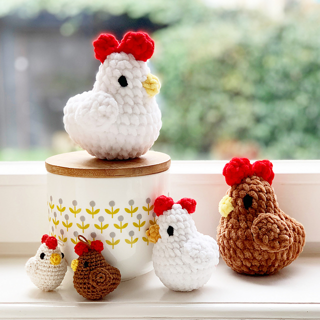 Chicken Amigurumi keychain — foto 4